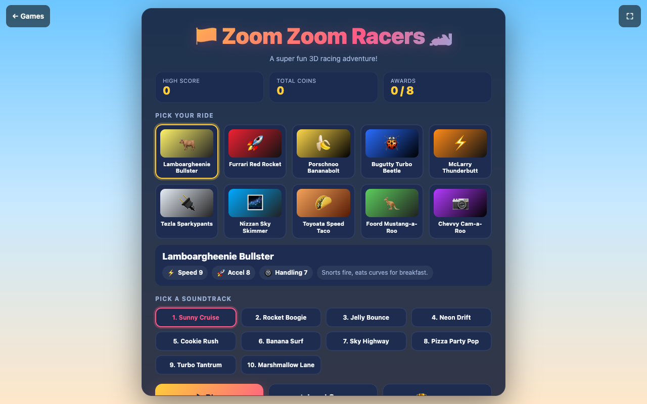 Zoom Zoom Racers